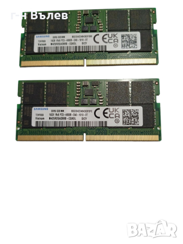 2 х 16GB DDR5 SODIMM 32GB laptop ram, снимка 2 - RAM памет - 44517094