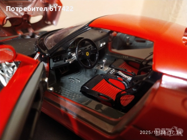 1:18 Два метални модела на Burago-Ferrari F50 и 550 Marinello, снимка 9 - Колекции - 52576968