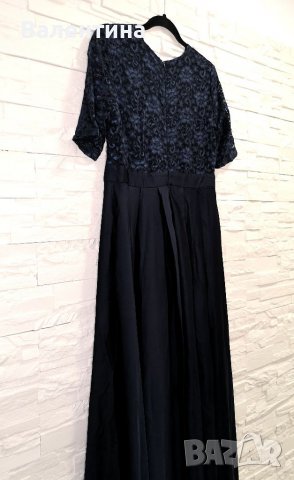 Swing официална рокля, тъмносиня, дантела, L/XL размер , снимка 11 - Рокли - 38350234