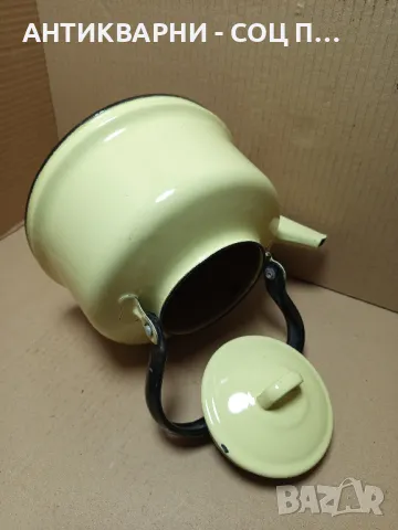 Соц Стар Емайлиран Български Чайник., снимка 11 - Антикварни и старинни предмети - 49577322