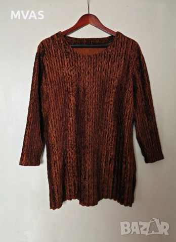 Нова дамска туника XL медено кафява