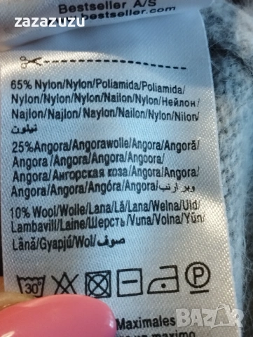 ВЪЛНА И АНГОРА Дамска дълга жилетка, снимка 6 - Жилетки - 53193802