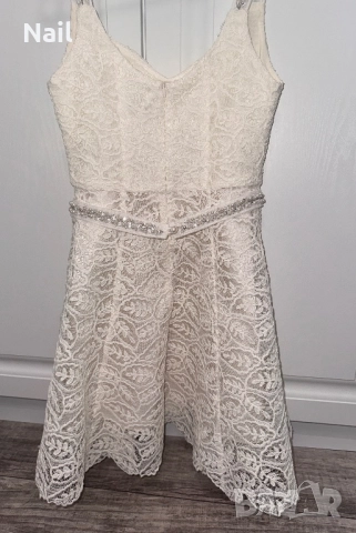 Официална рокля AVIN от дантела с перли и камъни, снимка 8 - Рокли - 51643217