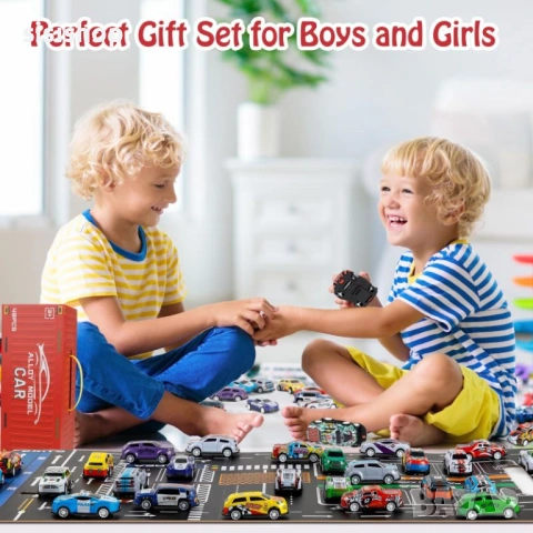 Детски куфар-контейнер за 48 колички с вградена писта – Червен камион 4794, снимка 5 - Коли, камиони, мотори, писти - 53983980