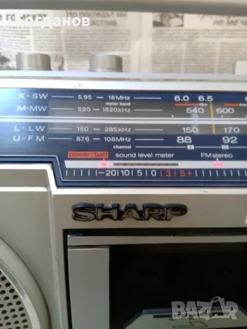 SHARP GF-5454 RADIO CASSETTE RECORDER MADE IN JAPAN, снимка 3 - Радиокасетофони, транзистори - 55896627
