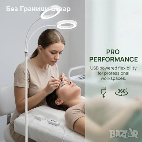 Нова Двойна LED лампа за растения пълен спектър с таймер 2 глави регулируема височина, снимка 6 - Лед осветление - 54043066