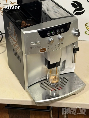 Кафемашина кафе автомат delonghi magnifica с гаранция, снимка 6 - Кафемашини - 53015136
