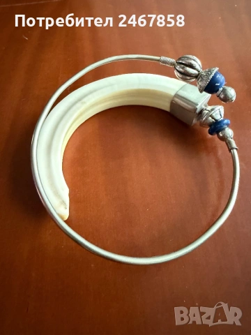 Посребрена гривна за бицепс/ горна част на ръката, снимка 3 - Гривни - 53998372