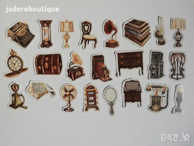 Скрапбук стикери за декорация планер 23 бр /комплект - различни видове, снимка 5 - Други - 38248929