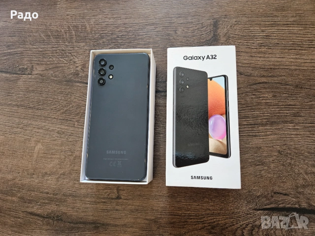 Samsung Galaxy A32 128GB SM-A325F/DS Dual-SIM Black GSM телефон смартфон зарядно micro SD кейс, снимка 3 - Samsung - 53078616