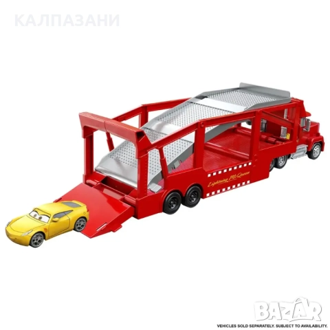 Mattel CARS TRUCKS Aвтовоза Мак за 12 колички HDN03 , снимка 2 - Коли, камиони, мотори, писти - 51878498