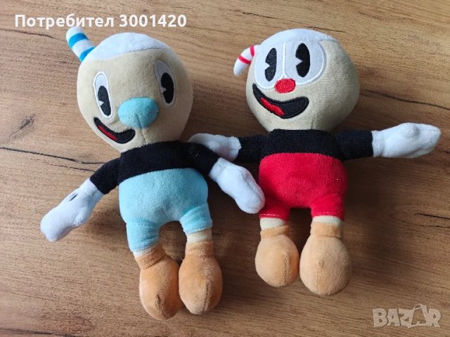 Плюшени играчки Cuphead and Mugman, снимка 4 - Плюшени играчки - 50364054