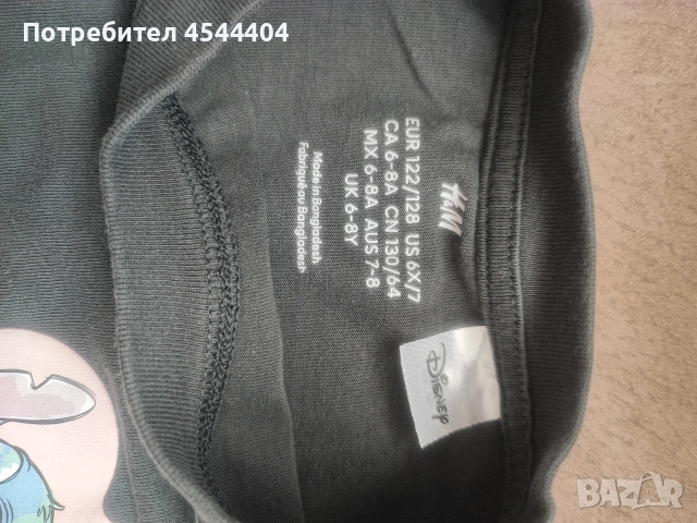 5 памучни блузки с мотиви , снимка 15 - Детски Блузи и туники - 53111832