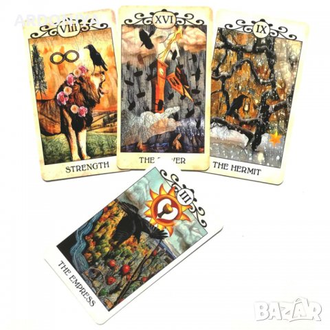 Crow Tarot - карти Таро , снимка 8 - Други игри - 37637204