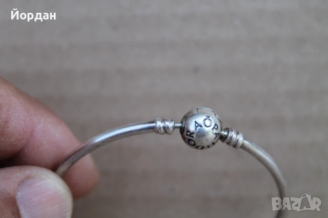 Сребърна гривна ''Pandora'', снимка 5 - Гривни - 50619485