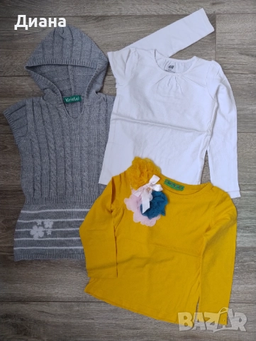 Лот дрехи за момиче, 4-5 г