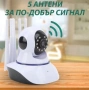 НОВО Домашна Wi-Fi камера за видеонаблюдение с 5 антени – 2MP HD 1080P, снимка 1
