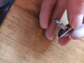 Стар сребърен пръстен с необработен рубин (10) , снимка 6
