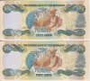50 цента 2001, Бахамски острови(2 банкноти с поредни номера), снимка 2