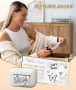 Tattmuse мини термичен принтер Q02E, Bluetooth, с 3 ролки термо хартия, бял, снимка 6
