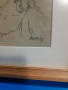 Давид Перец,рисунка с молив,графика,стара картина, снимка 4