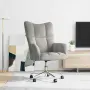 vidaXL Релакс стол, светлосив, кадифе, снимка 2