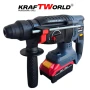 Акумулаторен комплект KraftWorld 5в1 – Лазерен Нивелир, Гайковерт – Винтоверт, Перфоратор, Ъглошлайф, снимка 14
