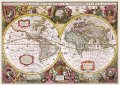Пъзел Trefl Карта на света от 1630 година 1500 части