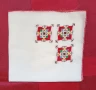 Копринени ръчно бродирани кърпички. , снимка 2