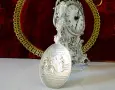 Калаена лъжица с любовна сцена,калаена сватба. , снимка 2