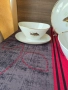 Порцеланов комплект плато, купа и сосиера , снимка 6