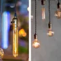 TEKLED® T30 нажежаема жичка Vintage LED крушки, 185 мм, Е27, 4W, 4 броя, снимка 7