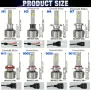 H1, H4, H7 Led +500% автомобилни крушки, снимка 5