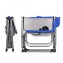 Сгъваем син стол за къмпинг с метална конструкция и поставка за чаша 46 x 50 x 93 см Forsage, снимка 3