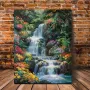 Картина на платно с дървена рамка-Горски Водопад,30x40 см., снимка 1