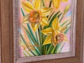 Оригинална картина – нарциси – акварел – идея за подарък, снимка 6