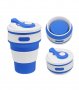 2918 Сгъваема силиконова чаша с капак, в различни цветове, снимка 12