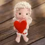 Плетени валентинки-купидон и сърце, снимка 3