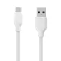 Кабел OBAL-ME Simple, от USB-A към USB-C 1m, Бял, снимка 1