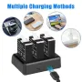 KUNLUN Hero 12/11/10/9 батерии 3 броя + 3-канално USB зарядно 1800mAh, снимка 6