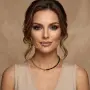 Ръчно изработено колие - чокър естествени перли / естествени камъни / цирконий, снимка 11