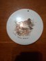 Ръчно рисувана порцеланова чиния с патици, снимка 1 - Декорация за дома - 39435404