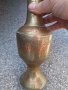 Индийска месингова рисувана ваза, снимка 2