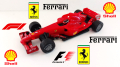 Ferrari F 2008 Formula One F1 Shell V-Power 1:38, снимка 1 - Колекции - 41614834