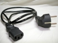 Захранващ кабел за компютър, телевизор, 1,2 м. черен, снимка 2