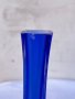 Стъклена ваза от кобалтово стъкло №1372, снимка 3