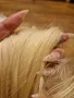 Естествена руса коса!!! Гъсти два реда, подходяща и за трайно поставяне!, снимка 2