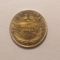 5 франка 1860 година , снимка 1 - Нумизматика и бонистика - 40668949