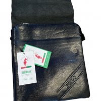 Топ Цена кожена чанта Polo Black, снимка 3 - Чанти - 37096240
