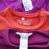 Лот блузки H&M за бебе 4-6 месеца , снимка 5 - Бебешки блузки - 31905257